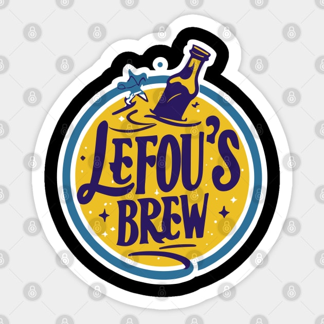 Lefou's Brew Sticker by InspiredByTheMagic